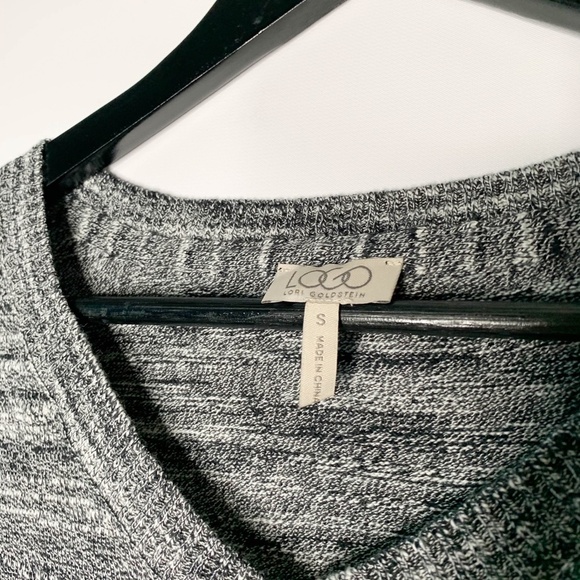 LOGO Lori Goldstein Sweater Tunic Long Sleeve Cotton Cashmere Sharkbite Size S - Picture 3 of 6